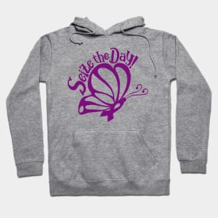 Seize the Day! - Purple Butterfly Hoodie